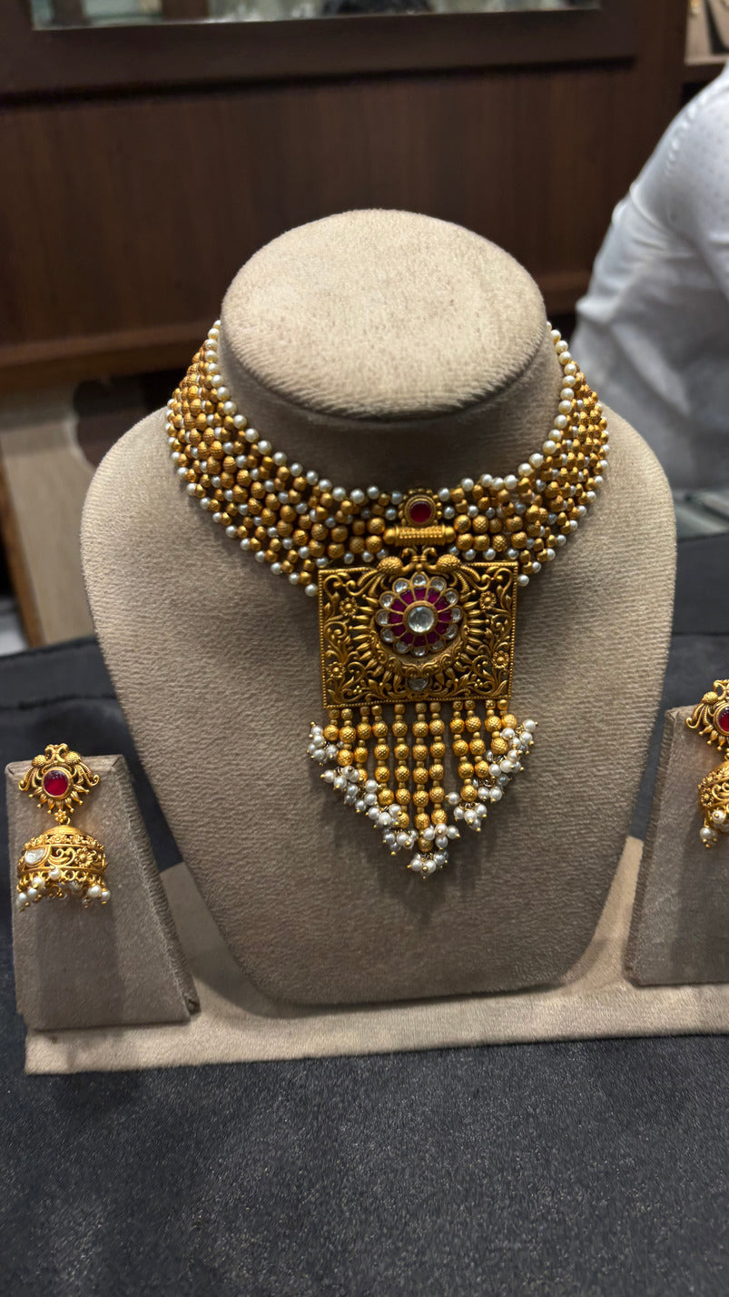 Rajwadi Moti Choker