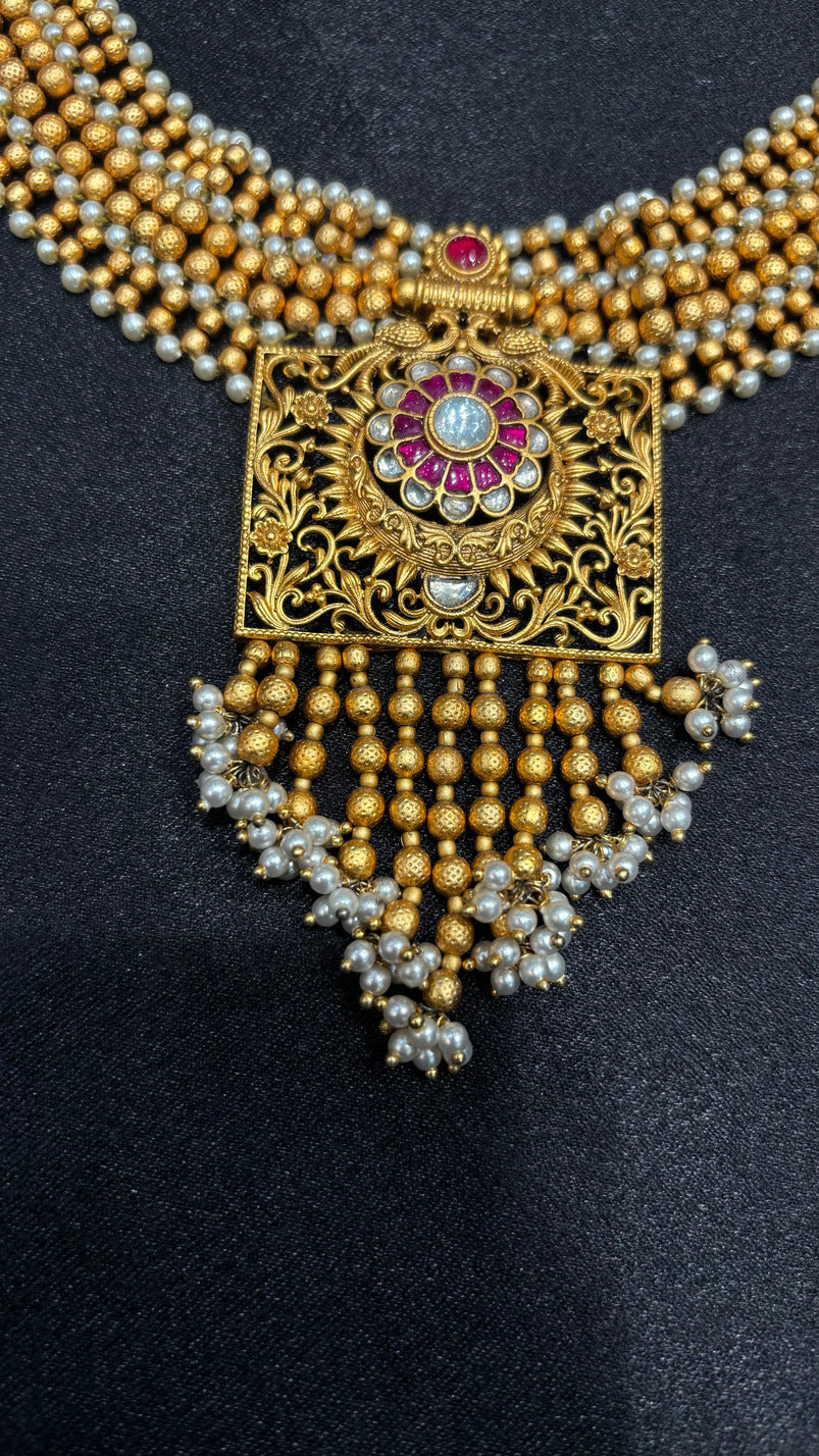 Rajwadi Moti Choker